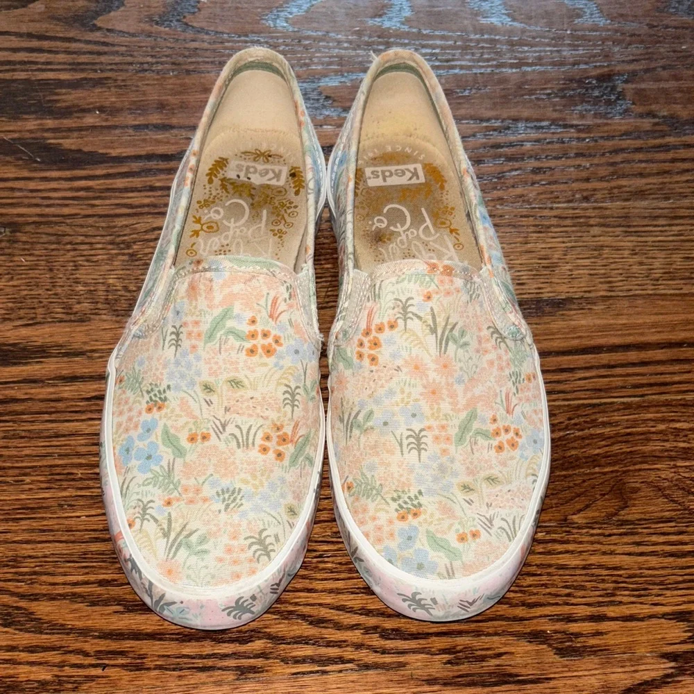 MISMATCHED Keds x Rifle Paper Co Double Decker Meadow Sneaker, size 7/7.5